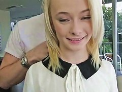 NuVid Small Tits Blonde Teen Maddy Rose In Stockings Banged Good